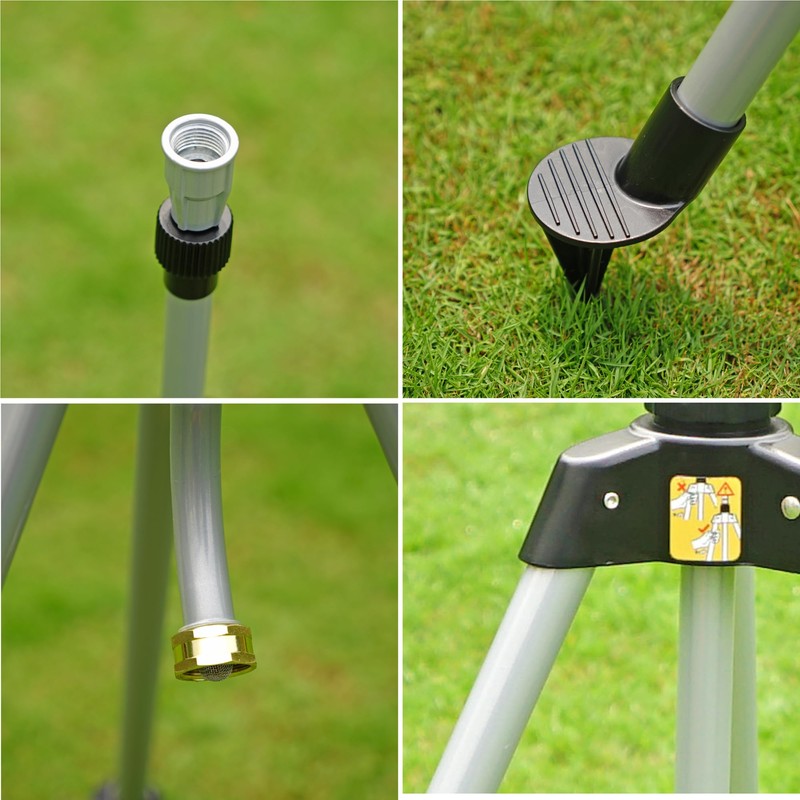 Misting and Lawn Sprinklers with Telescoping Tripod