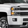 Duolctarms Chrome Projector Headlight Headlamp Assembly Compatible for 2015-2019 Chevy