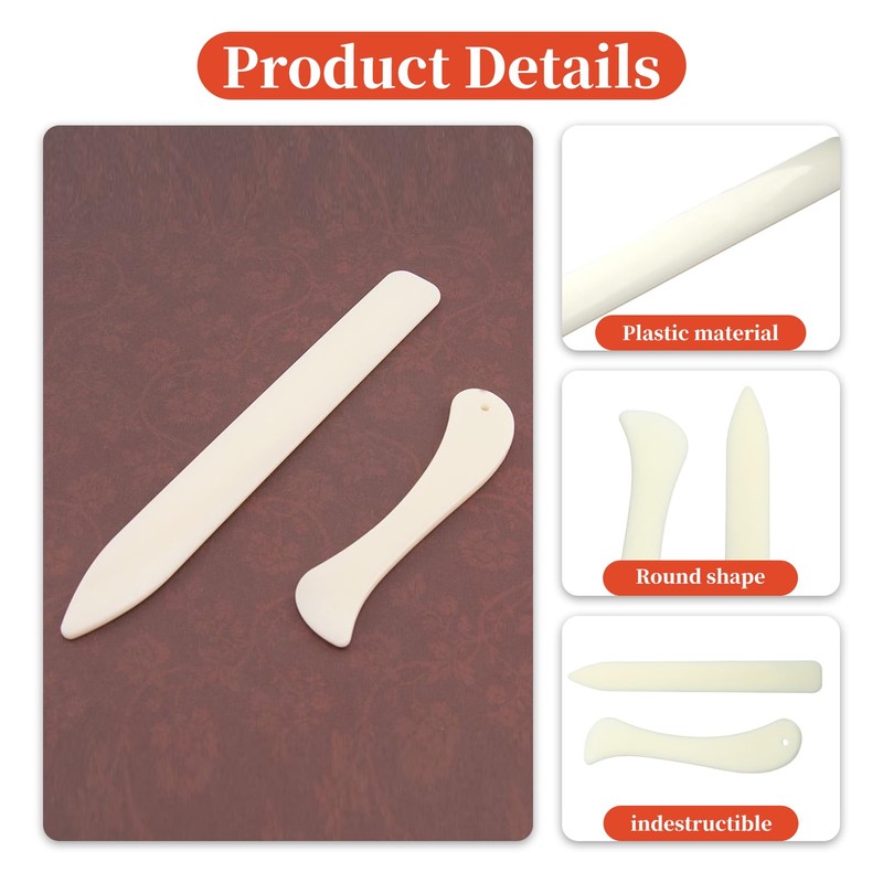 Pack of 4 Folding Legs for Paper, Bone Folder for