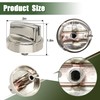 WB03X29300 for GE Gas Stove Knobs Stainless Steel Gas Range