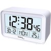 technoline WT497 Modern Digital Alarm Clock, Indoor Temperature, Date, Day