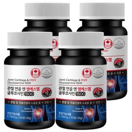 Elenital MSM MSM Joint Glucosamine 60 tablets, 4 bottles, 4 months supply / MSM 엠에스엠 조인트 글루코사민 60정 4통 4개월분