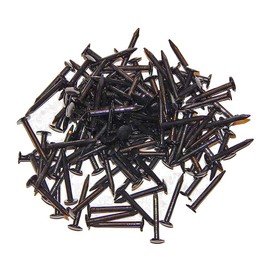 60 pieces steel picture nails, oiled, dimensions: 2.5 x 25 mm, material: hardened iron, blued, steel nail