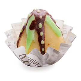 Restaurantware Panificio 0.4 Ounce Baking Cups 200 Flared Cupcake Liners - Oven-Ready Freezable Black And White Paper Muffin Cases Disposable Newsprint For Wedding Parties Baby Showers