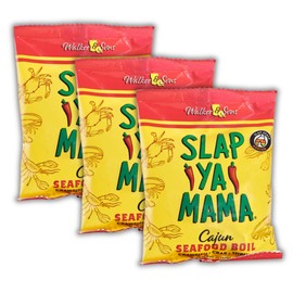 Slap Ya Mama Cajun Seafood Boil Seasoning for Crawfish, Crab and Shrimp, No MSG and Kosher, 1 Pound (Pack of 3)