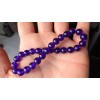 RAYON Purple JADE Bead Bracelet Men 8mm Round 8.25 inch