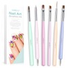 AIMEILI 6 Pieces Nail Art Brush Gel Nail Polish Nail
