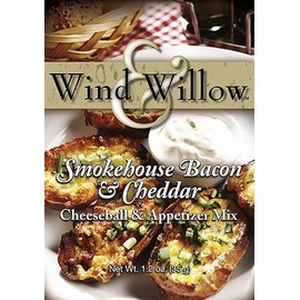 Wind & Willow Smokehouse Bacon & Cheddar Cheeseball & Appetizer Mix Boxes, Pack of 2