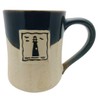 Cape Shore 16 Ounce Stoneware Partial Glaze Pottery Mug (Lighthouse)
