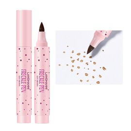 Freckle Pencil Makeup Natural Lifelike Fake Freckle Magic Waterproof Durable Freckle Colouring Pencil for Sunken Makeup (Soft Brown)