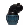 MDPE Plastic Compression Fittings Plug Thread Elbow 1/2" X 20mm