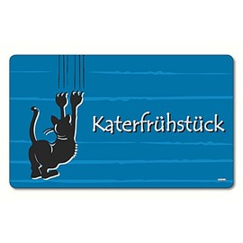 Kesper Breakfast Board KaterFrustuck of Melamine, Multi-Colour, 23.5 x 14 x 0.4 cm