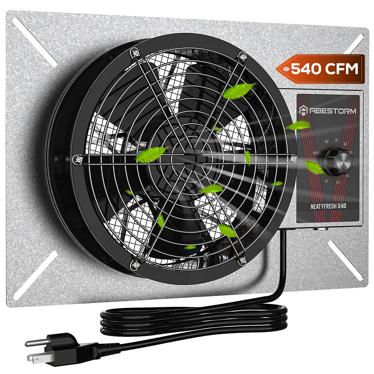 Abestorm 540CFM IP-55 Rated Crawlspace Ventilation Fan with Humidistat ...