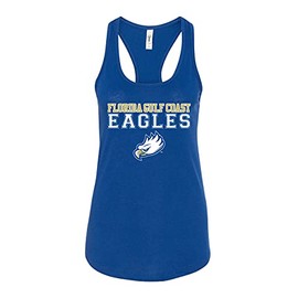 CreateMyTee | Florida Gulf Coast Eagles Stacked Tank Top (Royal, Small)