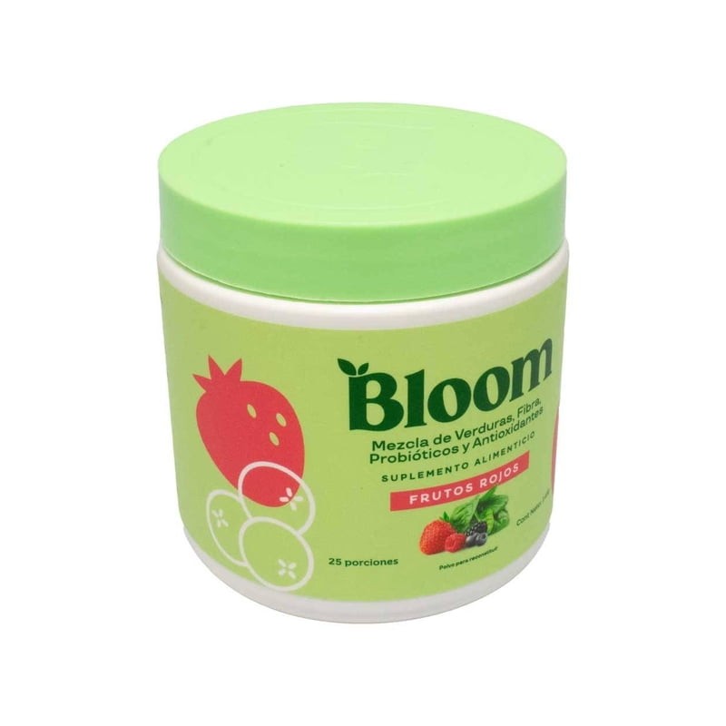 Suplemento alimenticio Bloom con Verduras con Antioxidantes Frutos Rojos 145g