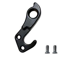 Universal Bicycle Derailleur Hanger, Bike Rear Tail Hook with Screws, Aluminum Alloy Replacement for Trek #322175#8500-6700#4500-4300 (Black)