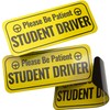 Adheisign Student Driver Magnet | Removable “Please Be Patient” Reflective