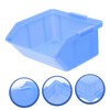 Gadpiparty 4pcs Plastic Parts Storage Bins Nesting Component Boxes for