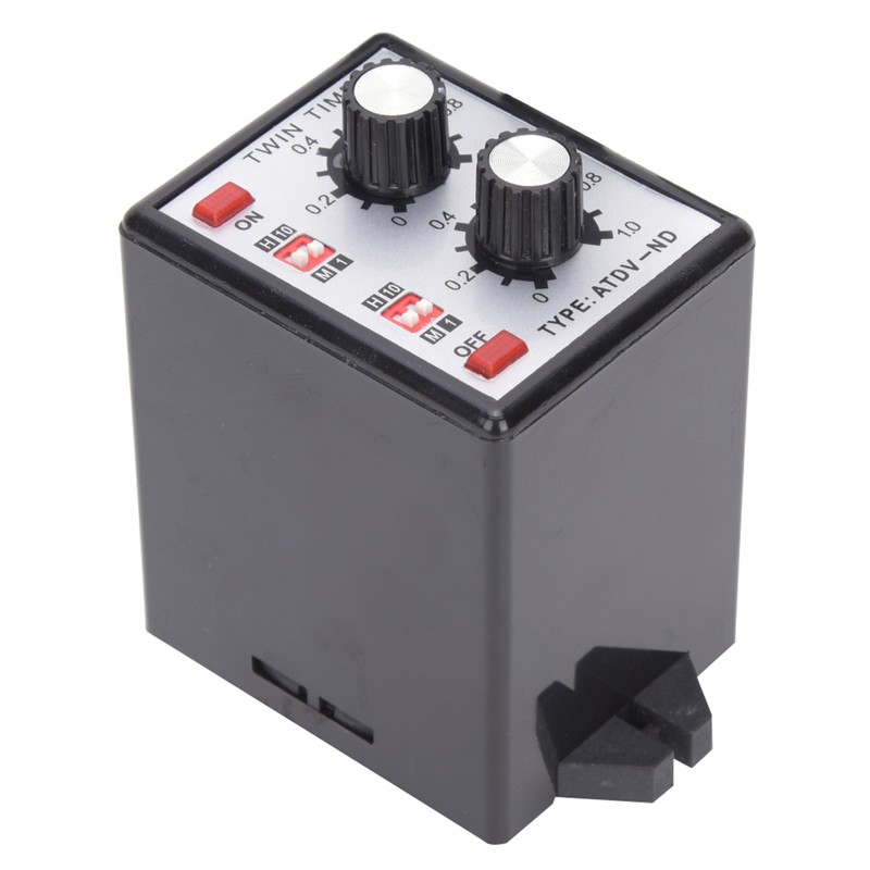 Knob Control Time Switch Relay Multi-Section On Off Twin Timer