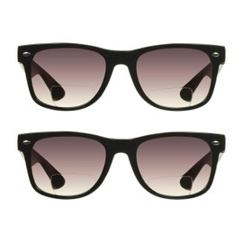 proSPORT 2 Pack Bifocal Sunglasses Readers UV400 Protection Horn Rim Retro Classic 80’s Stud Outdoors Sun Reader Men Women 1.75 1.00 1.25 1.50 1.75 2.00 2.25 2.50 BH