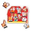 Melissa & Doug Farm Animals Jumbo Knob Wooden Puzzle Wooden