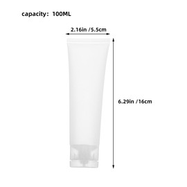 TOVINANNA 2pcs Portable Travel Size Refillable Lotion Bottles Pe Soft Tube Containers for Cosmetics Toiletry Travel Bottles
