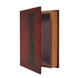 PACOLO Decorative Book Boxes, Faux Wood with Magnetic cover Storage for Hidden Jewelry, Money, and Cash
