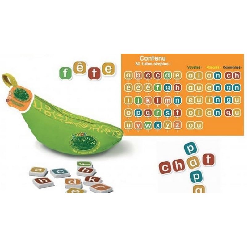 Banana Grams + Banana Grams Junior + 1 Decap Blumie