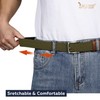 JASGOOD Reversible Elastic Braided Belt for Men, 1.34" Casual Woven
