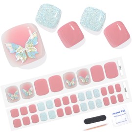 MISS MODA Gel Nail Seal, Foot Nail Seal, Hardening Type, Nail Tip, Easy Off, Just Stick the Nail Seal, 36 Tips Configuration