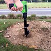 SYITCUN Auger Drill Bit for Planting - 4"X12" Heavy-Duty Garden