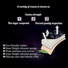 Red Rain Universal Seat Covers for Cars Leather Seat Cover Black Car Seat Cover 2/3 Covered 11PCS Fit Car/Auto/Truck/SUV (A-Black)