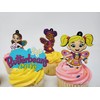Butterbean's Cafe Cupcake Topper Set Featuring Butterbean, Dazzle, Poppy, Cricket