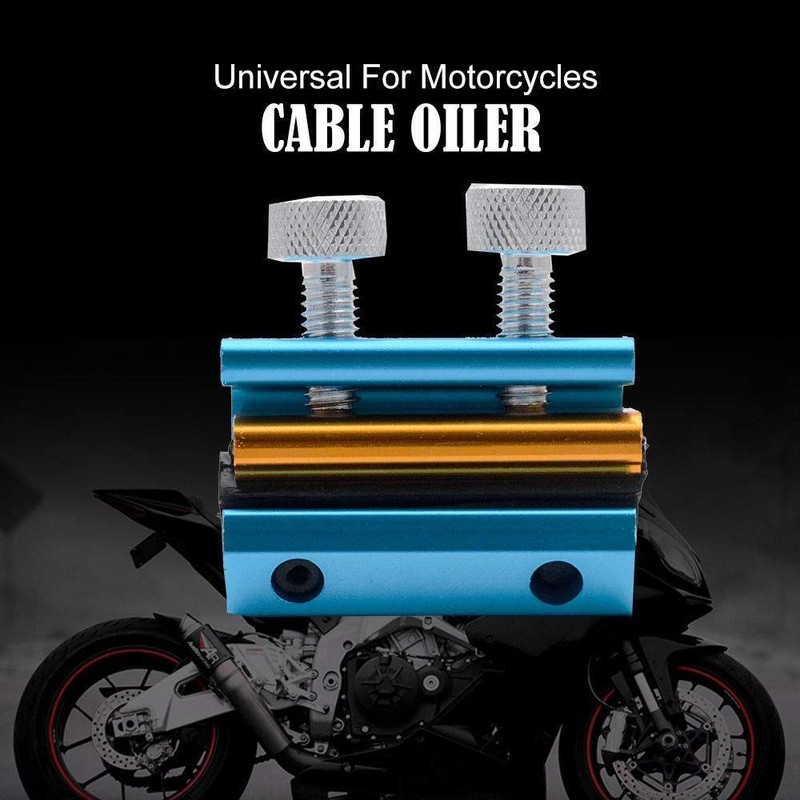 HugeAuto Dual Cable Oiler Lubricator Luber Tool Universal Twin-Clamp Cable