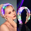 Vakkery Light Up Headband LED Flash Glowing Hair Bands Headbands