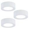 LUMILAND Wired LED Puck Lights (2.7Wx3) Plug-in Lighting Warm White
