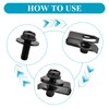 Supkiir 120Pcs Engine Under Cover Body Bolts & U-Nut Clips,
