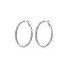 XYWstore Large Hoop Earrings for Women, Silver Alloy with Cubic