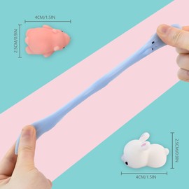 Mochi Mini Squishy Animal Toys - 24 Pcs Random Party Decoration for Kids and Adults