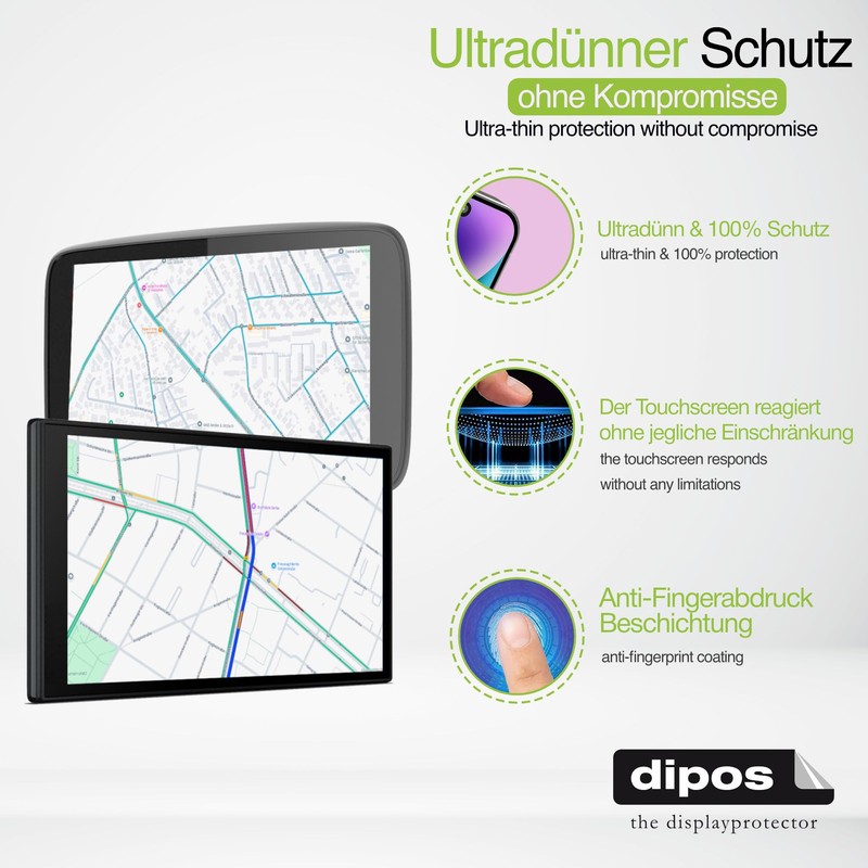 dipos I 2x Matte Screen Protectors for Garmin inReach Messenger