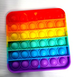 Unbranded Pop It Push It Fidget Toy Bubble Sensory Stress Relief Kids &Family Multi Colors - 36 Rainbow
