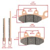 Caltric Front and Rear Brake Pads for Kawasaki Mule Pro-Dx
