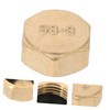 GANAZONO 12pcs Brass Fitting Cap Set Thread Socket Plug End