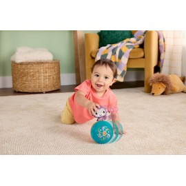 Fisher-Price - Scimmietta Musicale Equilibrista, Palla Musicale con Suoni e Movimento oscillante da lanciare ed inseguire, per muoversi ed Imparare a Gattonare, 9+ Mesi, JLB95