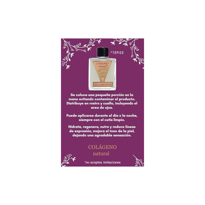 Colágeno natural - óptimo cuidado de la piel - serum