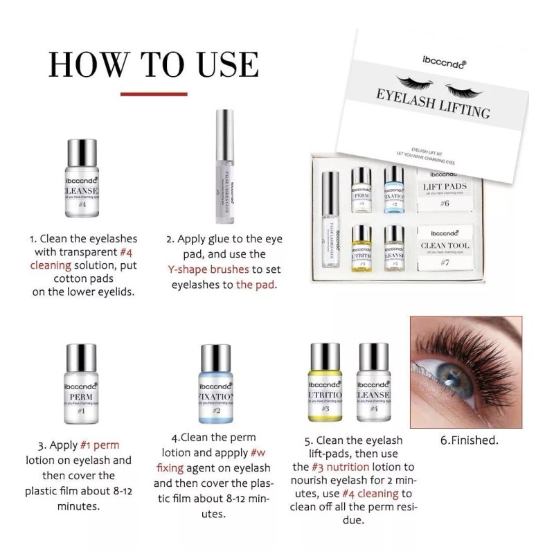 Ibcccndc Kit Eyelash Lifting Rizado Pestañas Permanente Envio Gratis