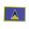 Saint Lucia Country Flag Iron On Patch