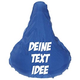 ShirtInStyle Premium Protective Cover Saddle Protector with Your Desired Text Refined Bicycle Protection Cover Cover Royal Colour