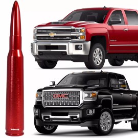 VMS RACING Red Bullet Antenna for Chevy Silverado Tahoe Avalanche Suburban 2007 And Newer