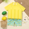 ABEHIK Kids One Piece Floatation Swimsuit for Girls Boys Summer